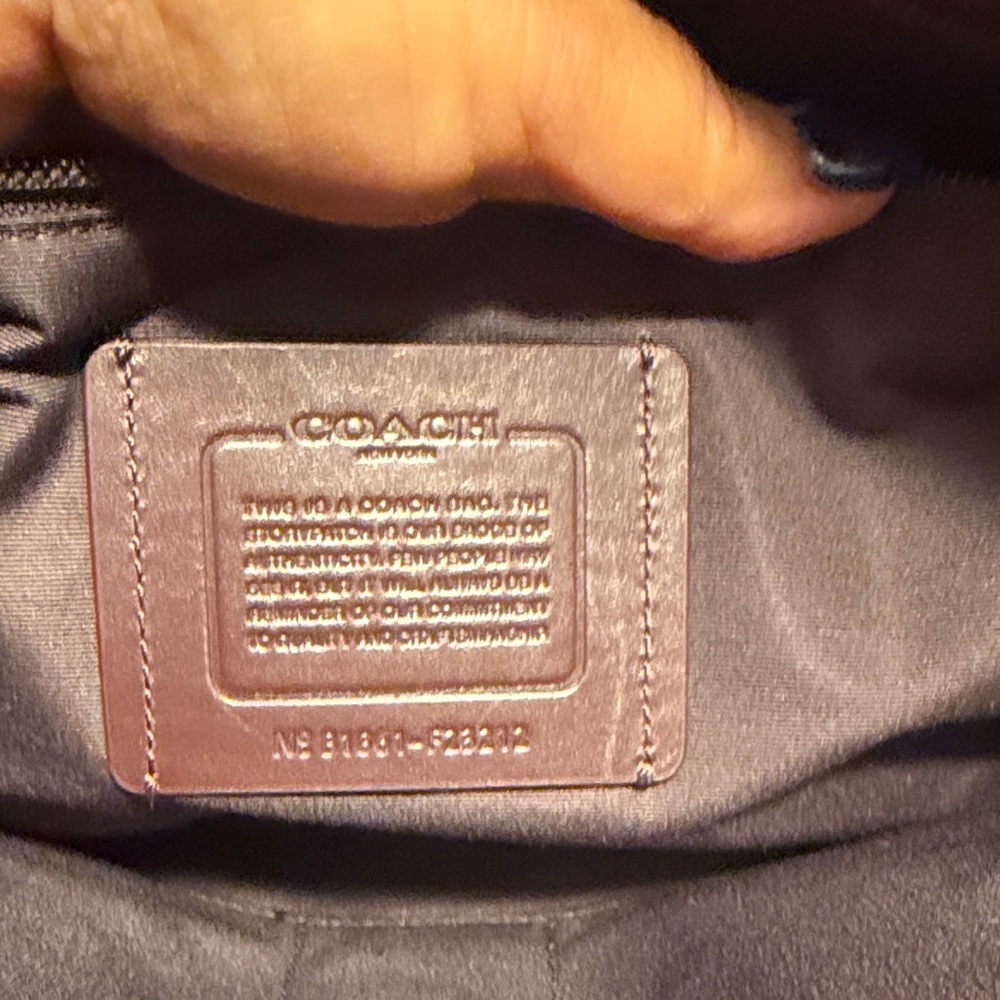 Coach Black and Brown Signature Briefcase - Picture 7 of 16